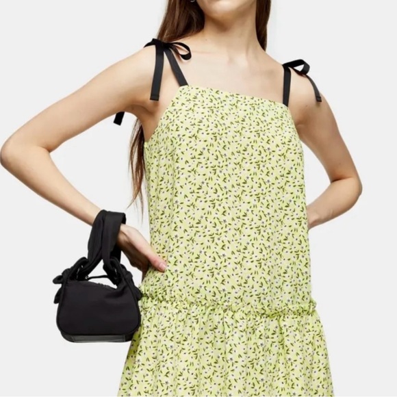 Topshop Floral Midi Dress Size 8 NWT - Picture 4 of 12